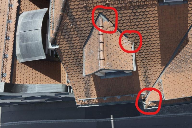 Dachinspektion mit Drohne